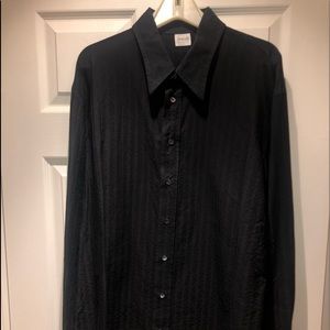 Men’s Giorgio Armani Black print dress shirt